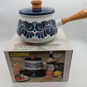 Vintage fondue set